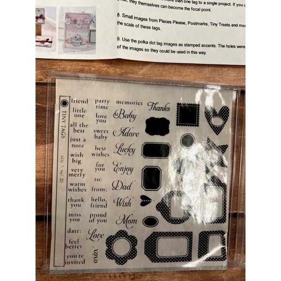 Clear Stamp Set With Dies For Card Making & Scrapbooking - Sentiments & Frames - Picture 6 of 9